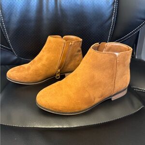 Cat and Jack Tan Suede Ankle Boots